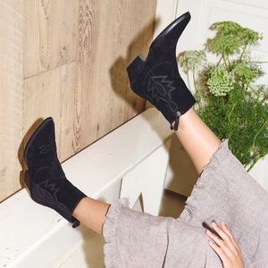 Freda Salvador Jolene Western Ankle Boots